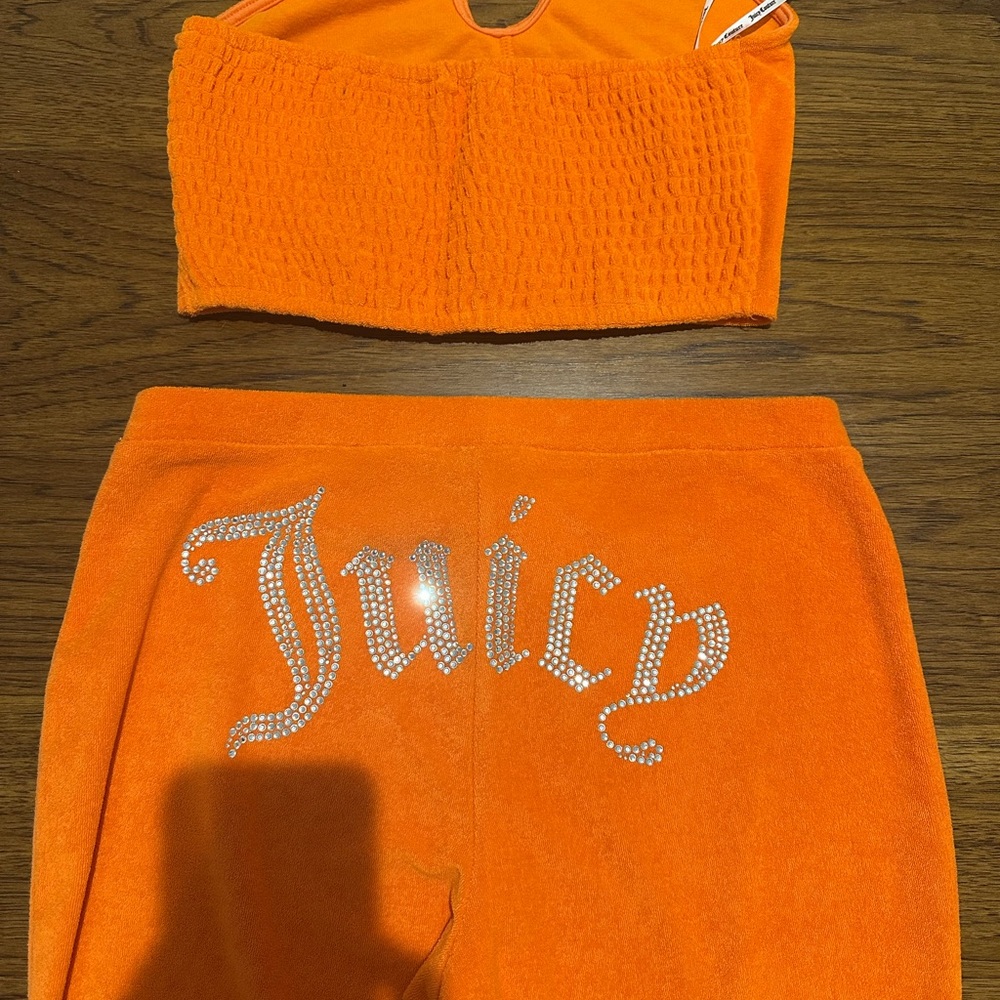 Y2K Juicy Couture Vibrant Orange Terry Set